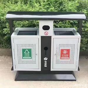 獻縣瑞達沖孔鋼板戶外分類果皮箱廠家定制批發