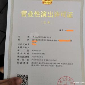 2022年四川成都設(shè)立演出經(jīng)紀(jì)機(jī)構(gòu)辦事指南