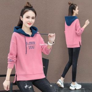 夢語琪秋季新款立領女裝運動服寬松開衫女士休閑套裝