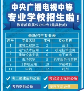 中央廣播電視大學(xué)的中專學(xué)歷