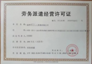 申報條件成都市武侯區對勞務派遣經營許可證指南
