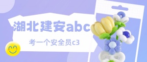 在湖北考一個安全員c3住建廳安全員c證持證上崗