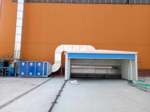 環(huán)保全自動伸縮噴漆房適合大件噴漆打磨作業(yè)