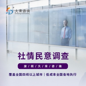 大宋咨詢（深圳窗口滿意度調查）關于政務服務窗口滿意度調研的內