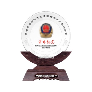 警察獎牌 年度表現優異獎紀念獎牌 實木刻字獎牌 時尚定做木牌