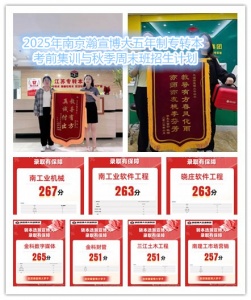 2025年無錫瀚宣博大五年制專轉本考前集訓與秋季周末班招生計
